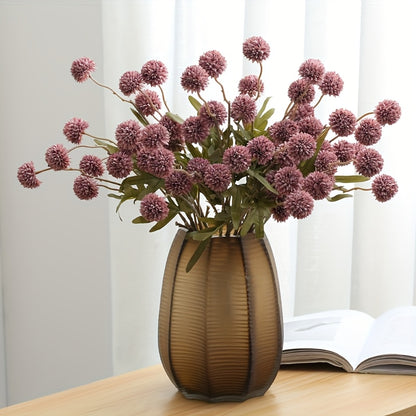 6pcs Dandelion Artificial Flower Bouquet - Perfect for Weddings, Engagements, Showers &amp; More - Versatile Home Decor for All Seasons
