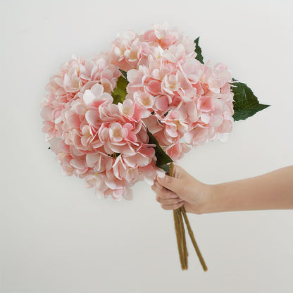 4pcs Artificial Hydrangea Flowers with Stems, Fake Flowers for Outdoor Weddings, Offices, Family Gatherings, Living Room, Table Decorations, Home Decoration