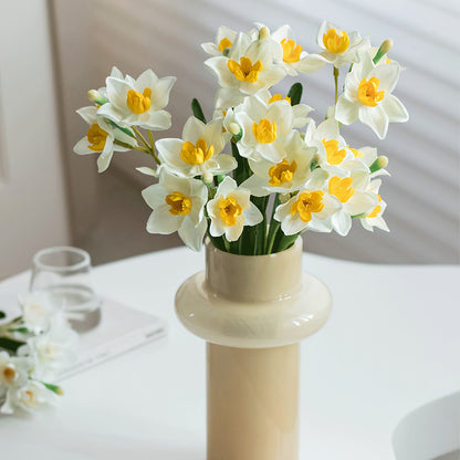 8pcs Lifelike Daffodil Artificial Flowers - Perfect for Home, Wedding &amp; Garden Decor | Ideal for St. Patrick&