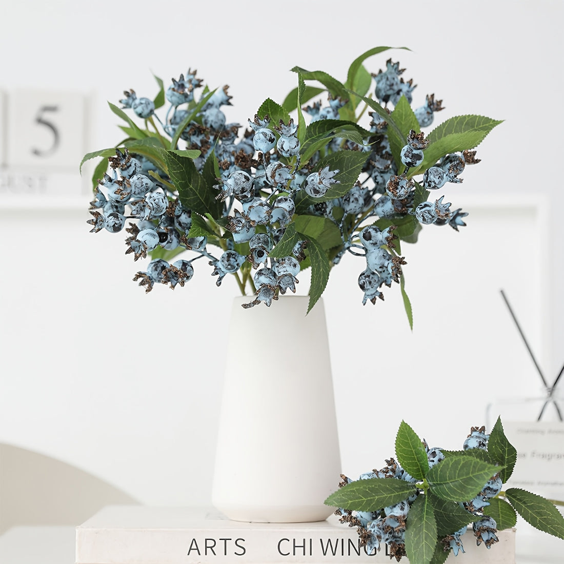 6/12pcs Boho Chic Artificial Berry Stems - Versatile Faux Floral Decor for Home, Weddings &amp; Parties, Perfect for Christmas, Valentine&