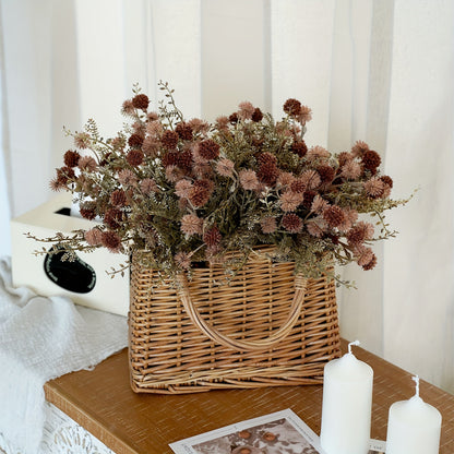 Classic Style Artificial Dandelion Flower Swags, 5 Bunches High-Quality Plastic Floral Decor - Versatile Centerpieces for Wedding, Bridal, Engagement, Birthday, Anniversary - Fits Autumn Halloween, Winter Christmas, Easter, Thanksgiving, Father&