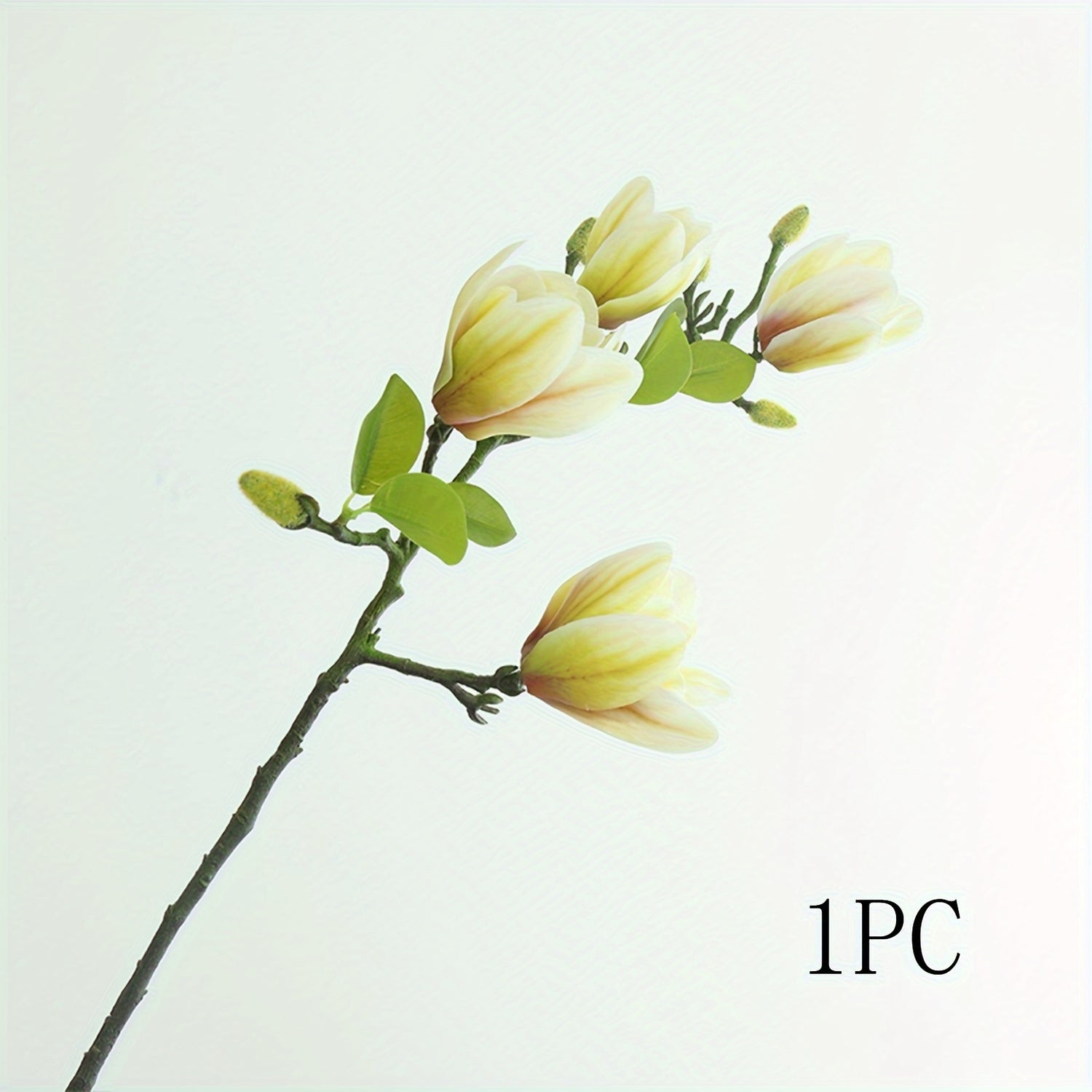 Boho Style Artificial Magnolia Flowers, 27.17&quot; Long Stems, Plastic Floral Arrangements for Wedding Centerpieces, Home Decor, Valentine&