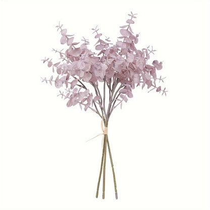 Boho Eucalyptus Artificial Flower Swags Set of 3 - Plastic Floral Decor for Home, Events, Seasonal Celebrations - Versatile Faux Eucalyptus Greenery for Christmas, Halloween, Thanksgiving, Valentine&