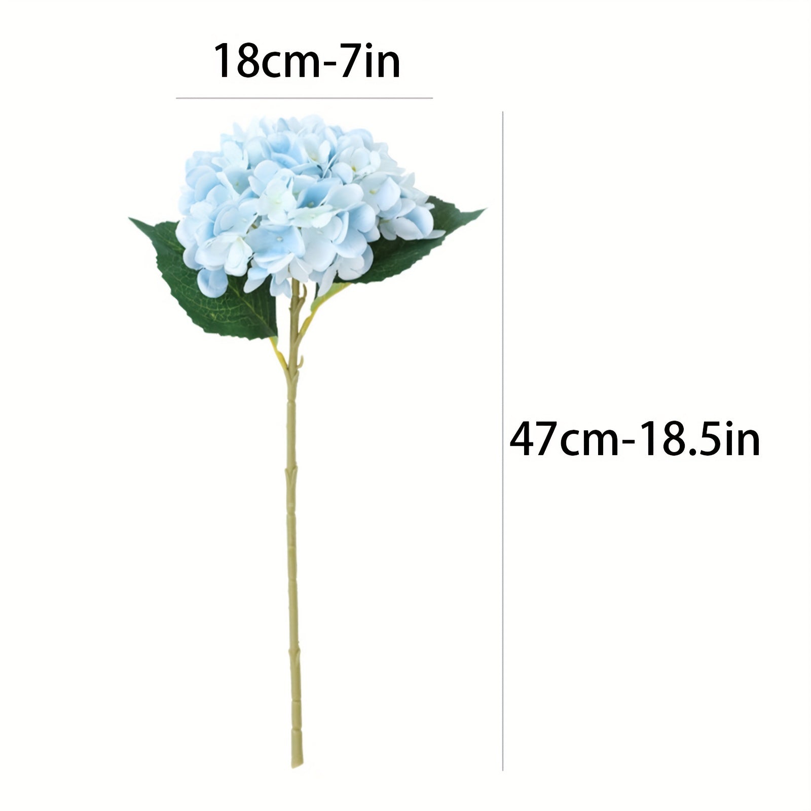 5pcs, Stunning Two-leaf Hydrangea Bouquet - Perfect For Families, Weddings And Parties - Realistic Silk Flowers With Summer Embellished Stems