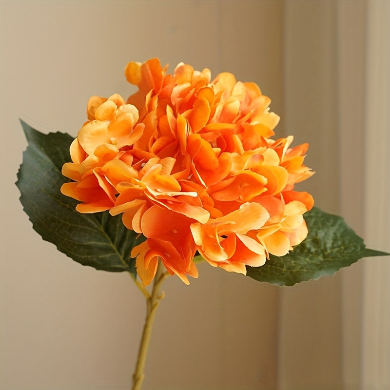 5pcs Two-leaf Hydrangea, Used for Wedding, Home, Valentine&
