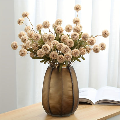 6pcs Dandelion Artificial Flower Bouquet - Perfect for Weddings, Engagements, Showers &amp; More - Versatile Home Decor for All Seasons