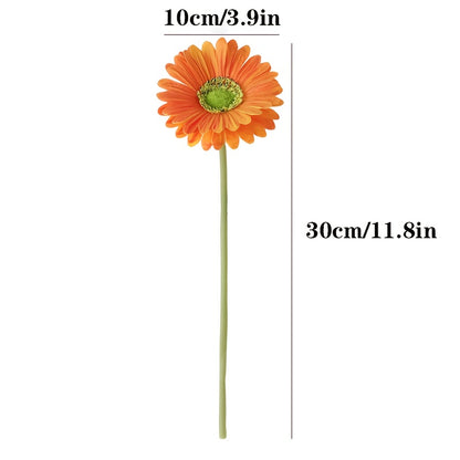 6pcs MOHUAGE Artificial Sunflower Bouquet - Real Touch Plastic Flowers for Home Decor, Garden Style, Perfect for Christmas, Thanksgiving, Valentine&