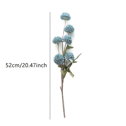 5pcs Set of Artificial Dandelion &amp; Chrysanthemum Flowers - Perfect for Home, Garden, Weddings, Valentine&