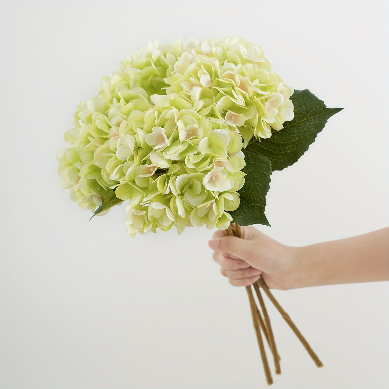 4pcs Artificial Hydrangea Flowers with Stems, Fake Flowers for Outdoor Weddings, Offices, Family Gatherings, Living Room, Table Decorations, Home Decoration