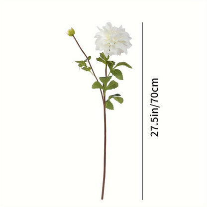 Boho Style Artificial Dahlia Flowers Swag, 1/3pcs Lifelike Plastic Floral Decor, Versatile Arrangements for Wedding, Engagement, Bridal Shower, Birthday, Anniversary, Holiday Decor - Christmas, Halloween, Easter, Hanukkah, Thanksgiving