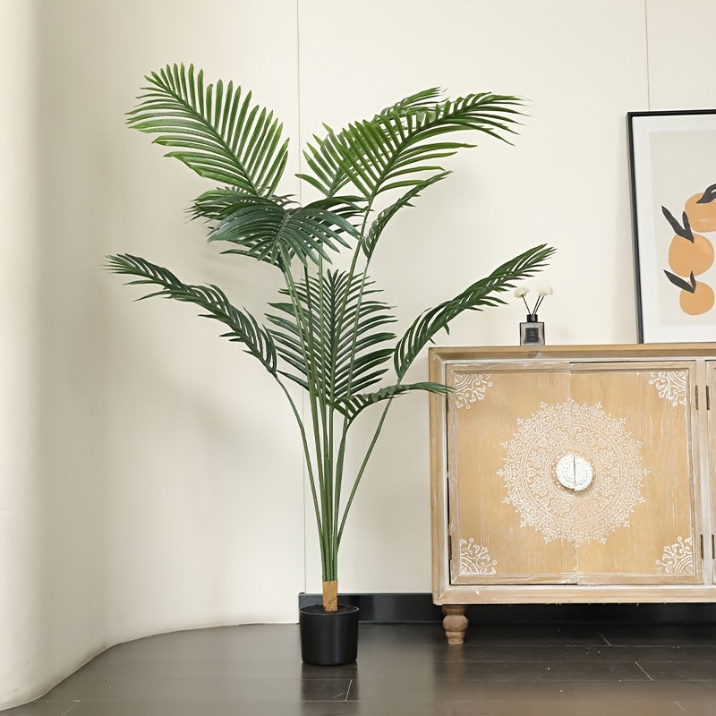 5ft/6ft Lifelike Areca Palm - Versatile Artificial Tropical Tree with Pot for Indoor &amp; Outdoor Decor, Perfect for Parties, Office, and Home, Best for Christmas, Perfect for Thanksgiving