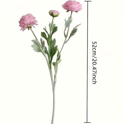 Boho Style 5pcs Real Touch Artificial Peony Bouquet - Plastic Faux Flowers for Home Office Decor, Floral Arrangements, Garden Decor, Mother&