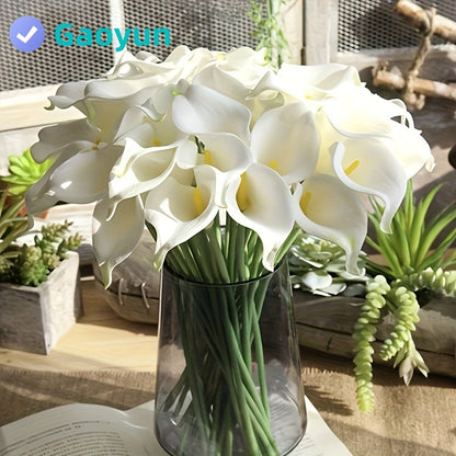 8pcs Vibrant Artificial Calla Lily Bouquet - Realistic, Long-Lasting Petals for Home Decor, Weddings &amp; Parties - Easy Assembly, Durable &amp; Reusable