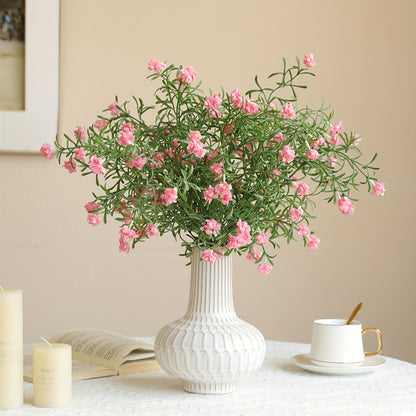 Boho Style Artificial Flower Swags, 3 Branches Plastic Gypsophila &amp; Cherry Blossom Bundle - Faux Silk Flower Bunch for Wedding, Bachelorette, Restaurant &amp; Home Decor - Ideal for Christmas, Valentine&
